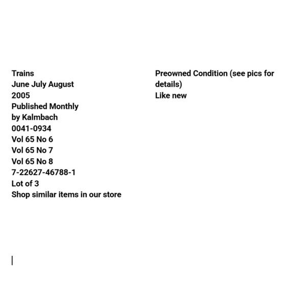 Vtg Lot 3 Trains Jun Jul Aug 2005 Magazine Collect Hobby Track Railroad Engineer - Picture 2 of 9